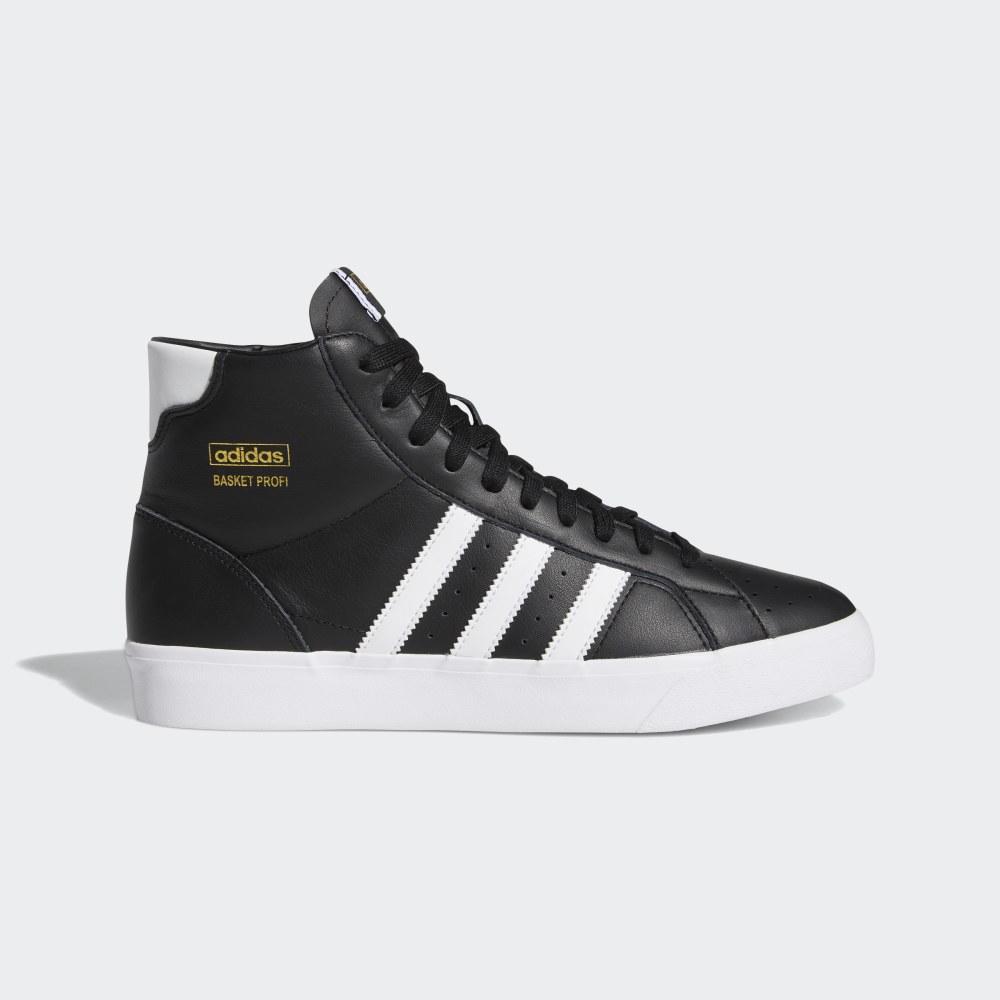 Originals Adidas Basket Profi Barbati Romania - Negrii/Albi/Aurii Metal FW3109